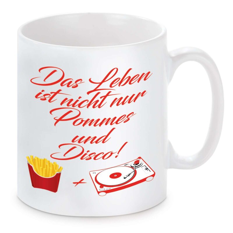 Bild von tasse modell pommes und discojpg | Individuelle 🎁 persönliche 🎁 personalisierte Geschenke bedruckt ▪ bestickt ▪ graviert