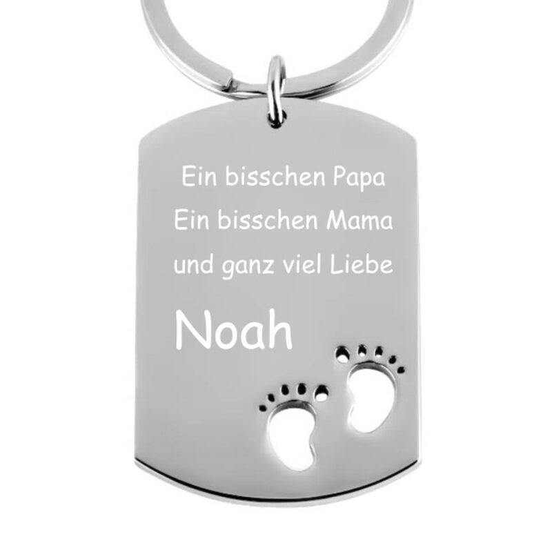 Bild von edelstahl schluesselanhaengerjpg | Individuelle 🎁 persönliche 🎁 personalisierte Geschenke bedruckt ▪ bestickt ▪ graviert