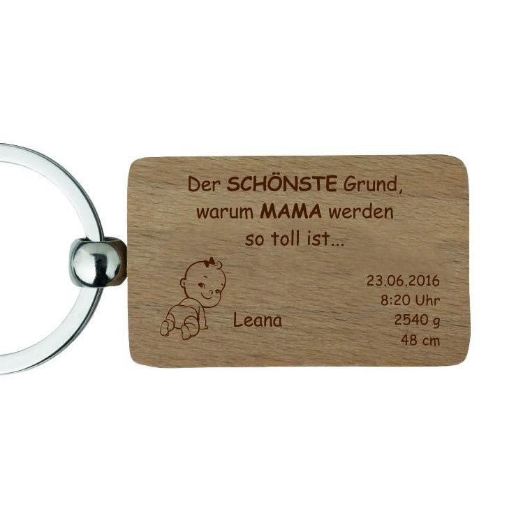 Bild von holz schluesselanhaenger mit gjpg | Individuelle 🎁 persönliche 🎁 personalisierte Geschenke bedruckt ▪ bestickt ▪ graviert