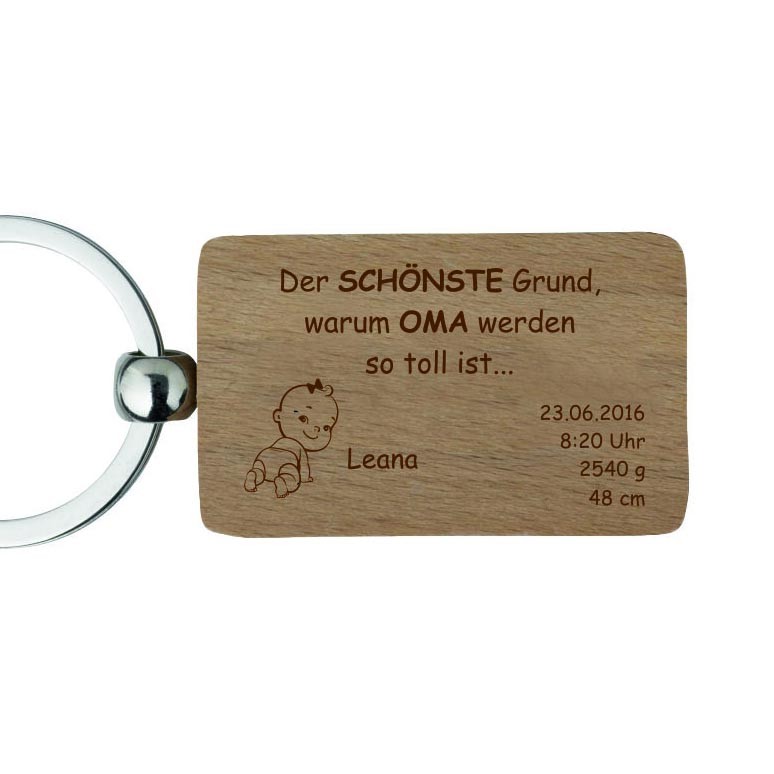 Bild von holz schluesselanhaenger mit gjpg | Individuelle 🎁 persönliche 🎁 personalisierte Geschenke bedruckt ▪ bestickt ▪ graviert