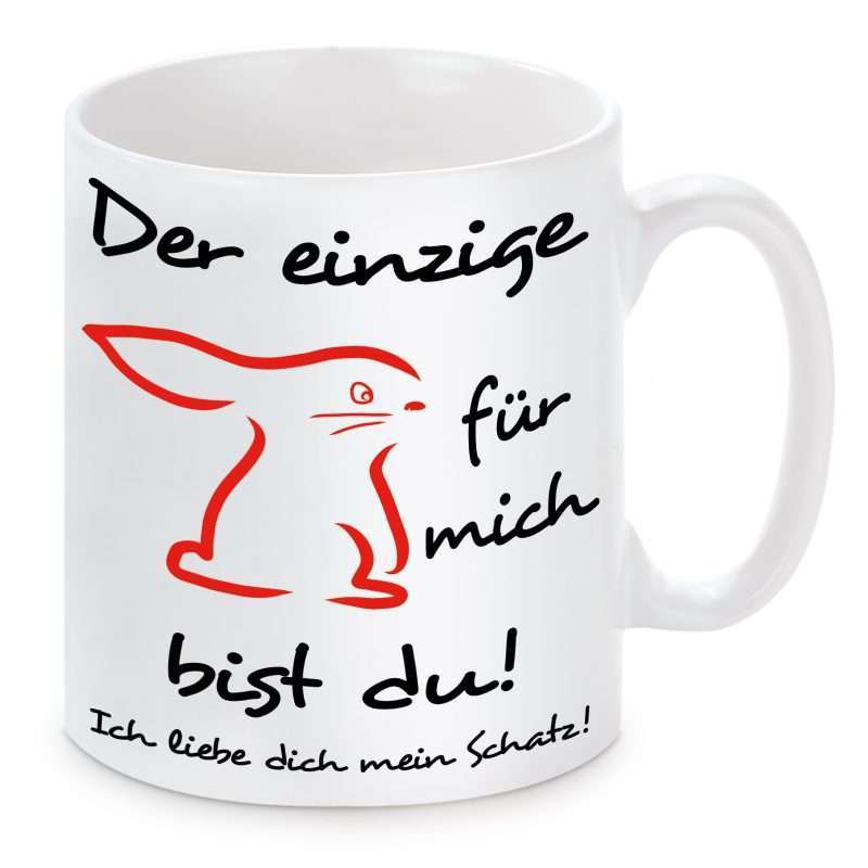 Bild von tasse modell der einzige hasejpg | Individuelle 🎁 persönliche 🎁 personalisierte Geschenke bedruckt ▪ bestickt ▪ graviert