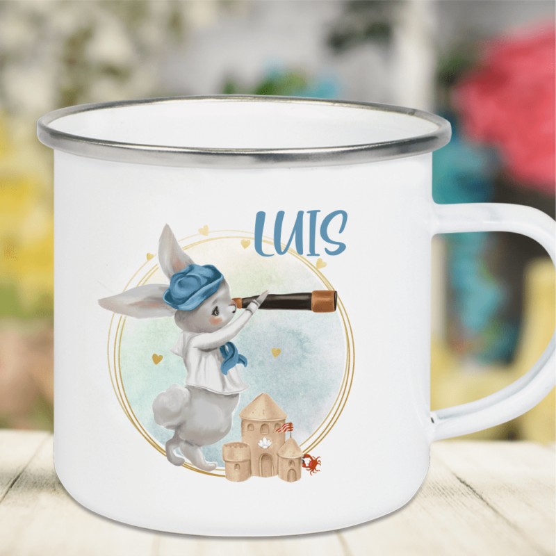 Bild von emaille tasse kinder mit deinepng | Individuelle 🎁 persönliche 🎁 personalisierte Geschenke bedruckt ▪ bestickt ▪ graviert