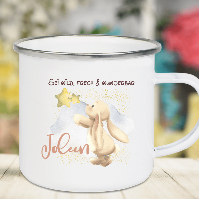 Bild von emaille tasse kinder mit deinepng | Individuelle 🎁 persönliche 🎁 personalisierte Geschenke bedruckt ▪ bestickt ▪ graviert