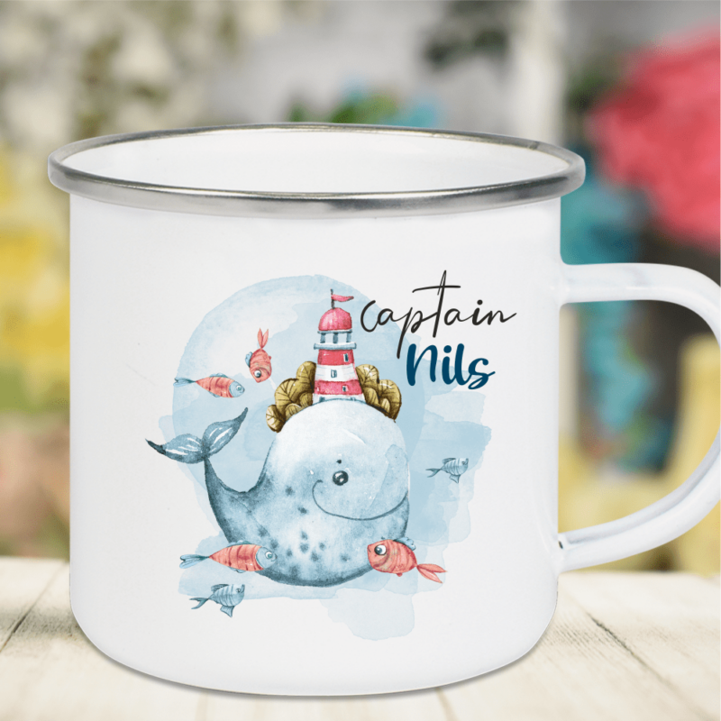 Bild von emaille tasse kinder mit deinepng | Individuelle 🎁 persönliche 🎁 personalisierte Geschenke bedruckt ▪ bestickt ▪ graviert