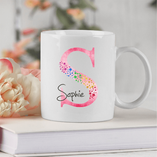 Bild von   tasse buchstabentasse initialpng | Individuelle 🎁 persönliche 🎁 personalisierte Geschenke bedruckt ▪ bestickt ▪ graviert