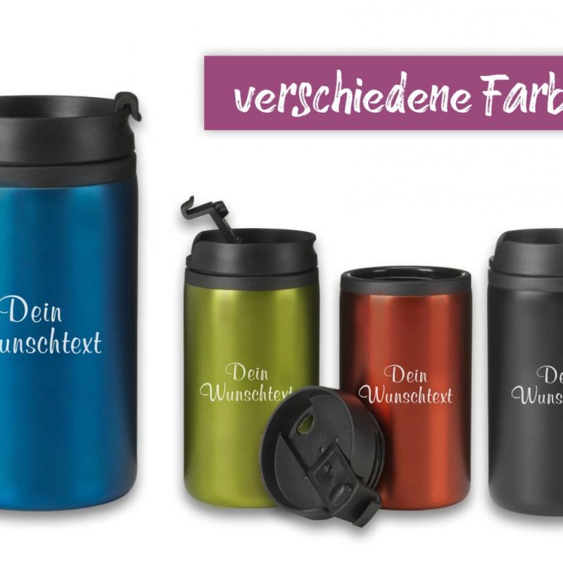 Bild von thermobecher deine wunschgrajpg | Individuelle 🎁 persönliche 🎁 personalisierte Geschenke bedruckt ▪ bestickt ▪ graviert