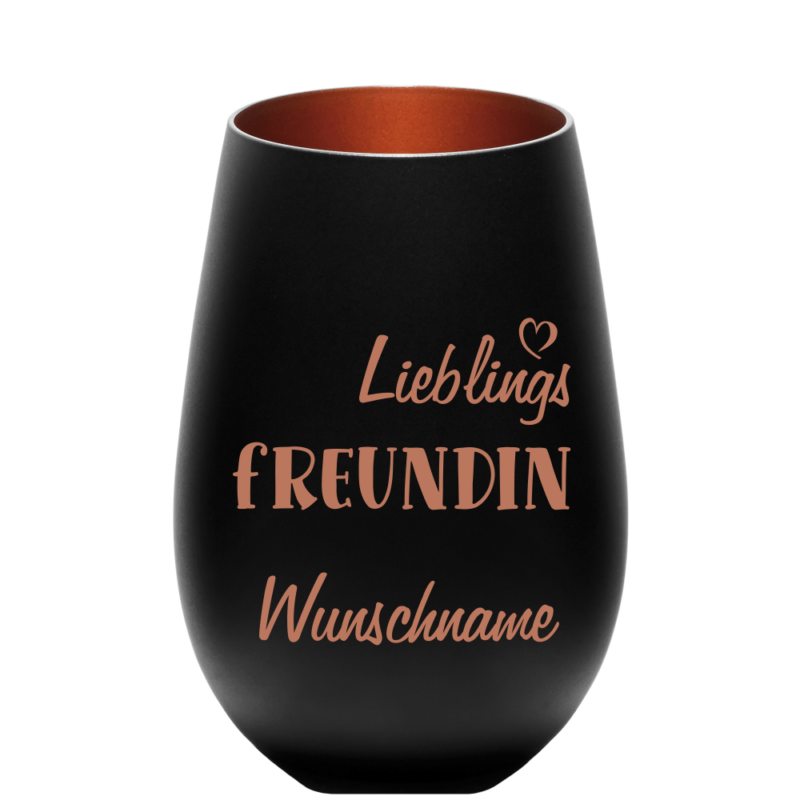 Bild von deko windlicht lieblings freunpng | Individuelle 🎁 persönliche 🎁 personalisierte Geschenke bedruckt ▪ bestickt ▪ graviert