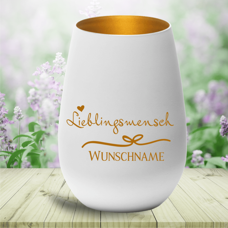 Bild von personalisiertes windlicht liepng | Individuelle 🎁 persönliche 🎁 personalisierte Geschenke bedruckt ▪ bestickt ▪ graviert