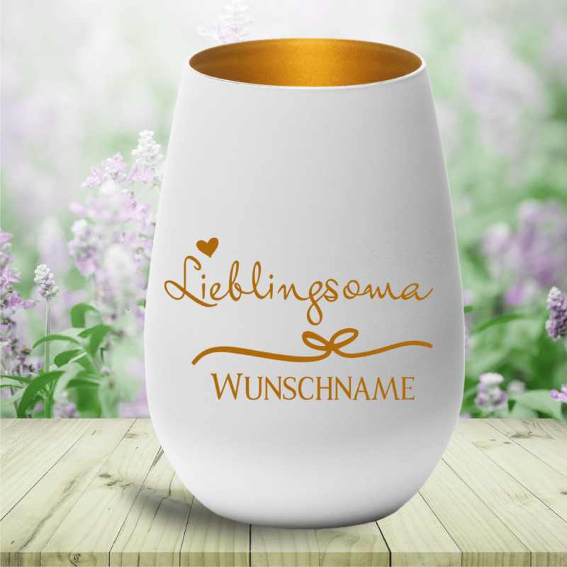 Bild von personalisiertes windlicht liepng | Individuelle 🎁 persönliche 🎁 personalisierte Geschenke bedruckt ▪ bestickt ▪ graviert