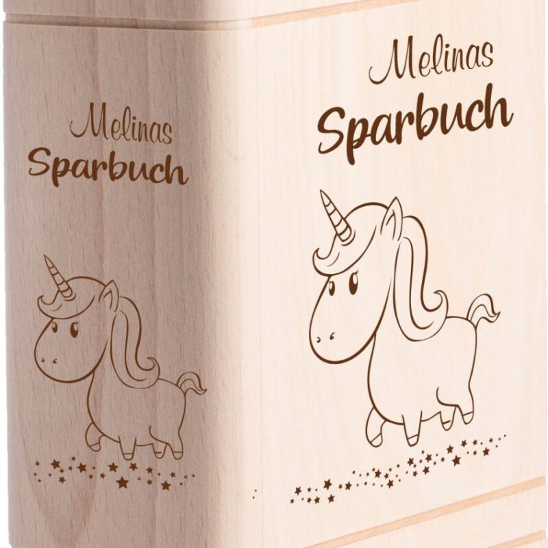 Bild von   spardose fuer kinder einhorn ijpg | Individuelle 🎁 persönliche 🎁 personalisierte Geschenke bedruckt ▪ bestickt ▪ graviert