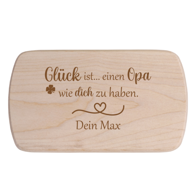 Bild von fruehstuecksbrettchen glueck ipng | Individuelle 🎁 persönliche 🎁 personalisierte Geschenke bedruckt ▪ bestickt ▪ graviert