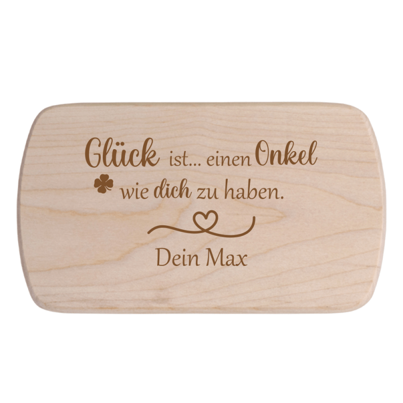 Bild von fruehstuecksbrettchen glueck ipng | Individuelle 🎁 persönliche 🎁 personalisierte Geschenke bedruckt ▪ bestickt ▪ graviert