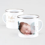 Bild von emaille tasse mit namen und fojpg | Individuelle 🎁 persönliche 🎁 personalisierte Geschenke bedruckt ▪ bestickt ▪ graviert