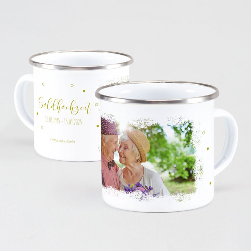 Bild von personalisierte emaille tassejpg | Individuelle 🎁 persönliche 🎁 personalisierte Geschenke bedruckt ▪ bestickt ▪ graviert