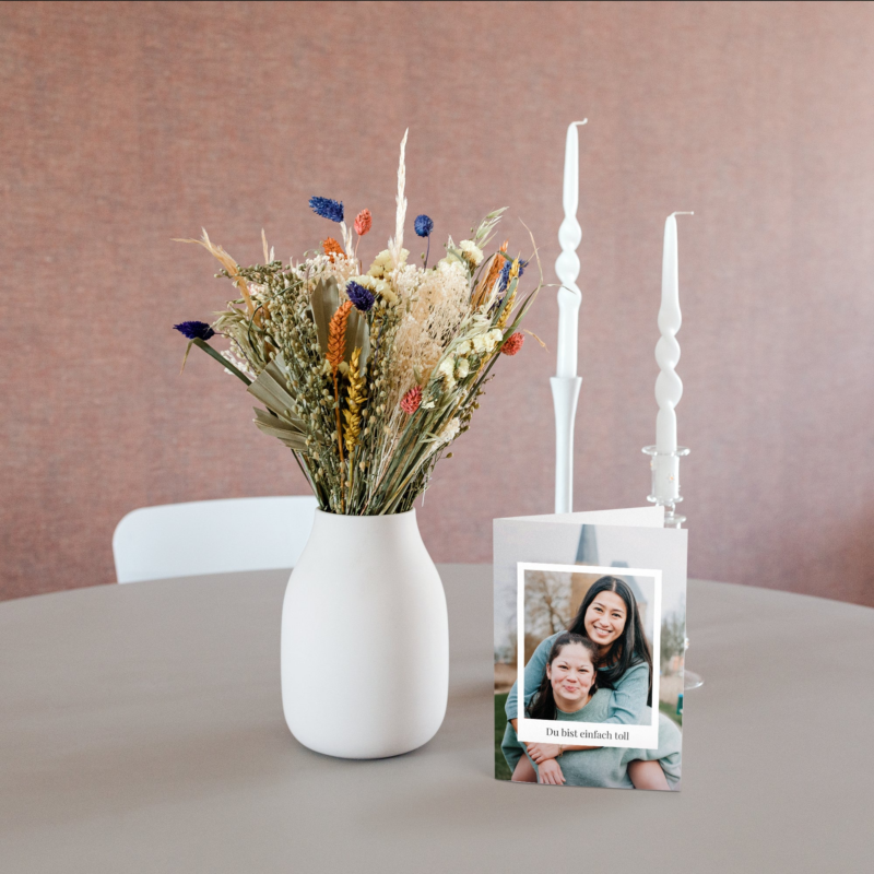 Bild von bunte trockenblumen mit personpng | Individuelle 🎁 persönliche 🎁 personalisierte Geschenke bedruckt ▪ bestickt ▪ graviert