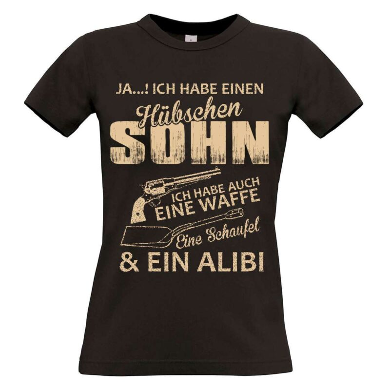 Bild von damen t shirt modell huebschejpg | Individuelle 🎁 persönliche 🎁 personalisierte Geschenke bedruckt ▪ bestickt ▪ graviert