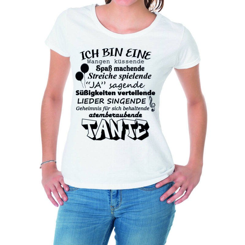 Bild von damen t shirt modell atemberajpg | Individuelle 🎁 persönliche 🎁 personalisierte Geschenke bedruckt ▪ bestickt ▪ graviert