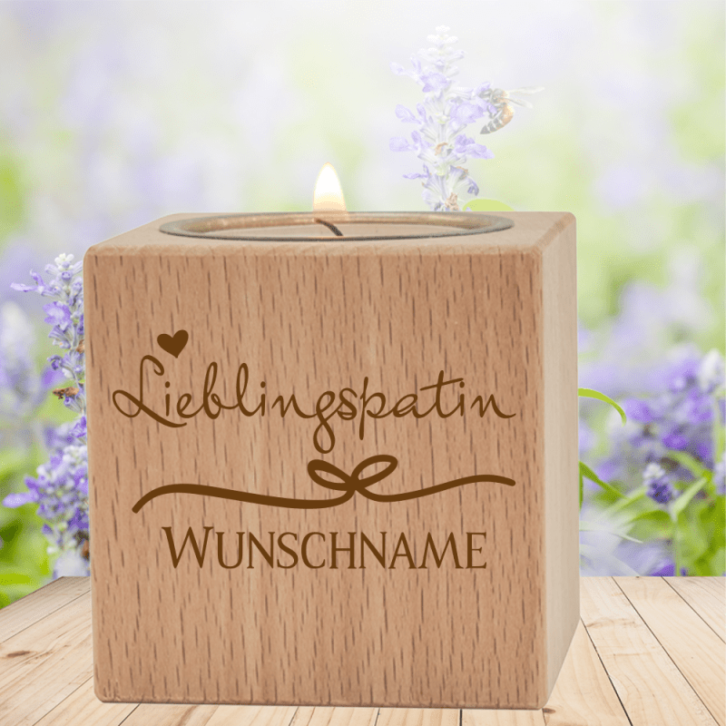 Bild von teelichthalter lieblingspatinpng | Individuelle 🎁 persönliche 🎁 personalisierte Geschenke bedruckt ▪ bestickt ▪ graviert