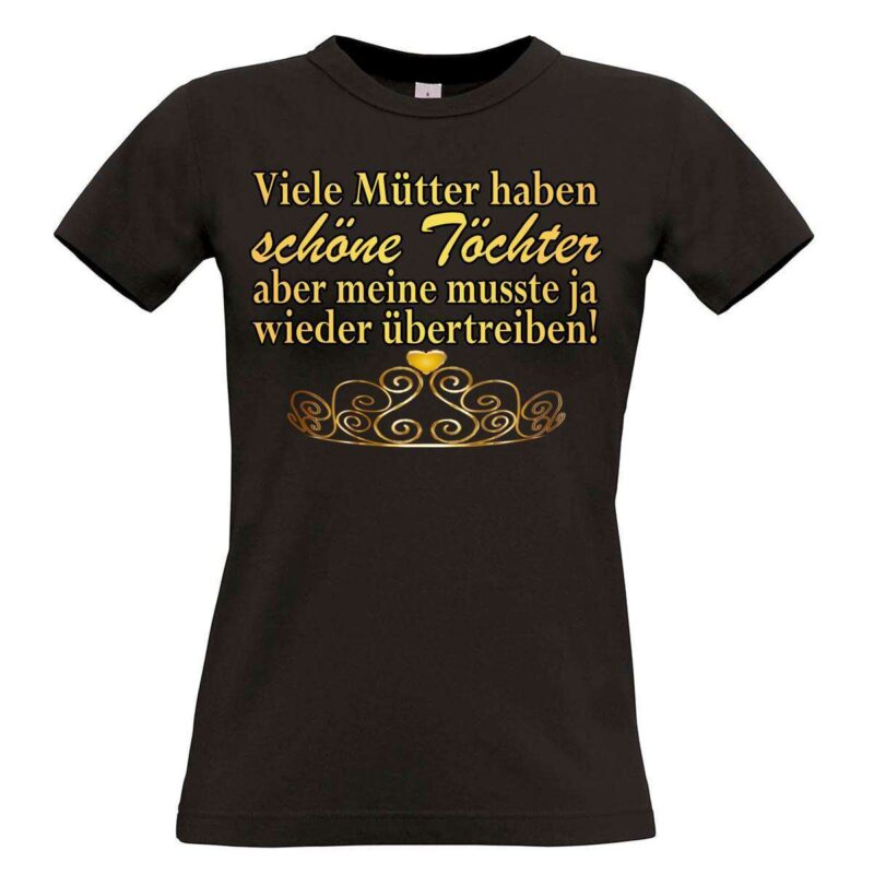 Bild von   damen t shirt schwarz modelljpg | Individuelle 🎁 persönliche 🎁 personalisierte Geschenke bedruckt ▪ bestickt ▪ graviert