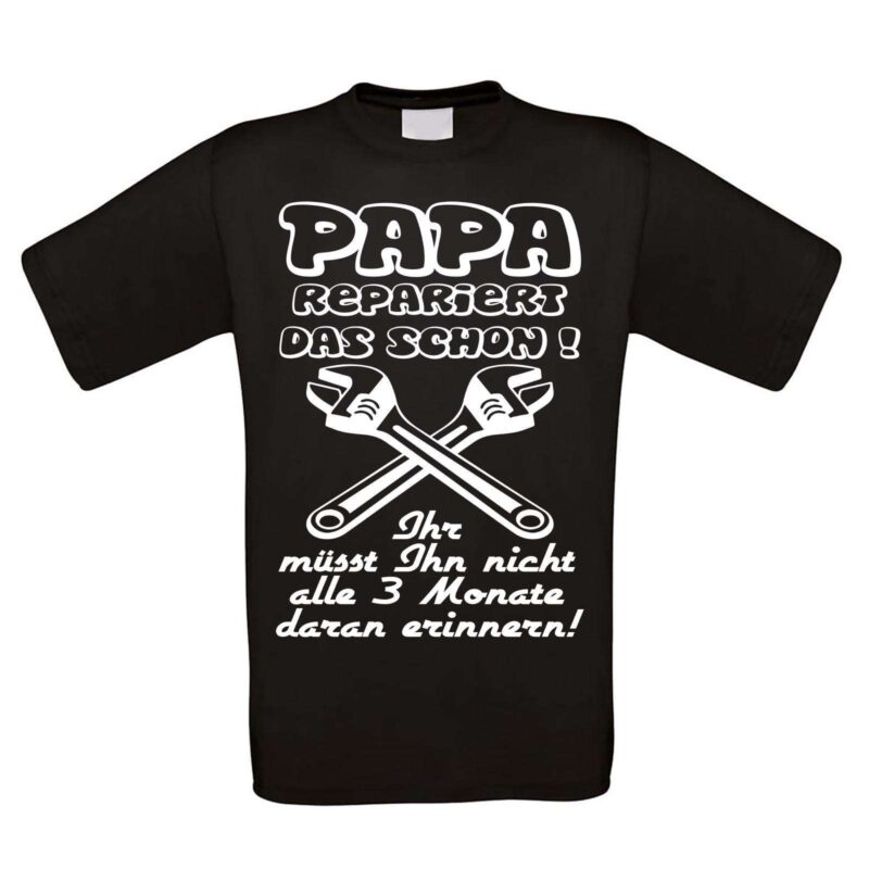 Bild von herren t shirt modell papa rejpg | Individuelle 🎁 persönliche 🎁 personalisierte Geschenke bedruckt ▪ bestickt ▪ graviert