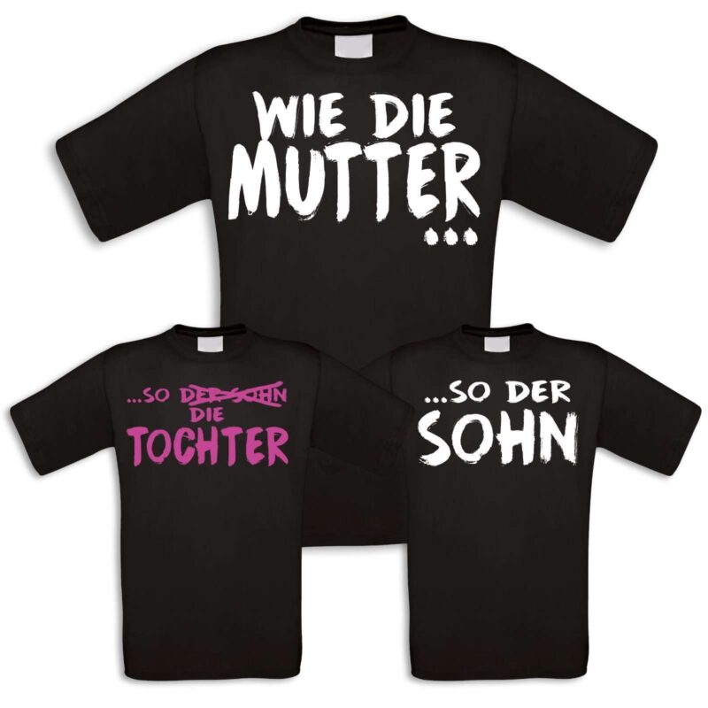 Bild von   familienshirts in schwarz fuerjpg | Individuelle 🎁 persönliche 🎁 personalisierte Geschenke bedruckt ▪ bestickt ▪ graviert