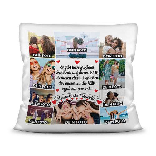 Bild von   kissen fotocollage meine bjpg | Individuelle 🎁 persönliche 🎁 personalisierte Geschenke bedruckt ▪ bestickt ▪ graviert