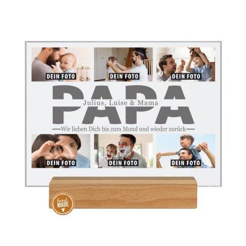 Bild von fotoaufsteller mit fotocollagejpg | Individuelle 🎁 persönliche 🎁 personalisierte Geschenke bedruckt ▪ bestickt ▪ graviert