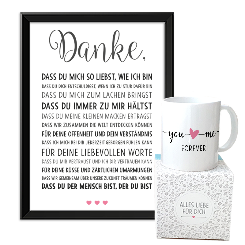 Bild von geschenkset liebe xljpg | Individuelle 🎁 persönliche 🎁 personalisierte Geschenke bedruckt ▪ bestickt ▪ graviert