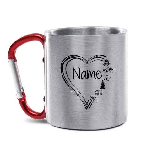 Bild von karabiner tasse mit herz motjpg | Individuelle 🎁 persönliche 🎁 personalisierte Geschenke bedruckt ▪ bestickt ▪ graviert