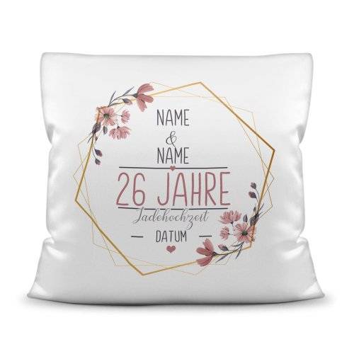 Bild von   hochzeitstag kissen jadehochjpg | Individuelle 🎁 persönliche 🎁 personalisierte Geschenke bedruckt ▪ bestickt ▪ graviert