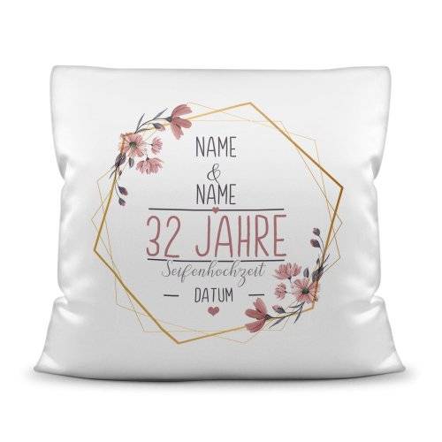 Bild von hochzeitstag kissen seifenhojpg | Individuelle 🎁 persönliche 🎁 personalisierte Geschenke bedruckt ▪ bestickt ▪ graviert