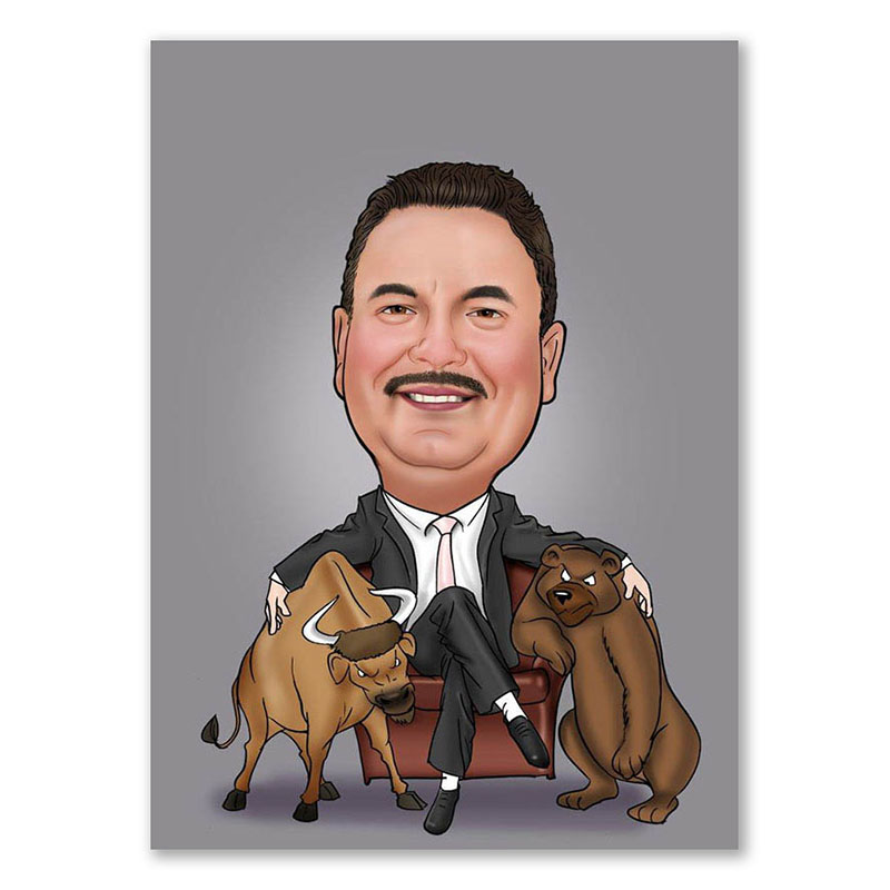 Bild von erstellung karikatur boerse lijpg | Individuelle 🎁 persönliche 🎁 personalisierte Geschenke bedruckt ▪ bestickt ▪ graviert