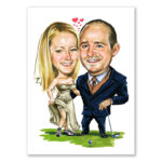 Bild von erstellung karikatur liebespaajpg | Individuelle 🎁 persönliche 🎁 personalisierte Geschenke bedruckt ▪ bestickt ▪ graviert