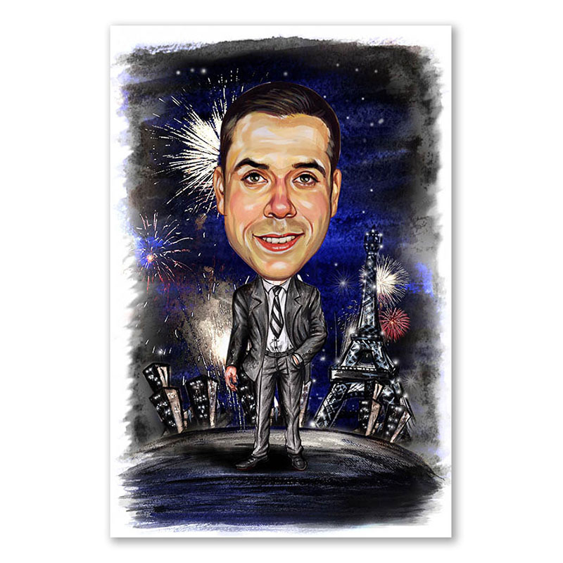 Bild von   erstellung karikatur marathonljpg | Individuelle 🎁 persönliche 🎁 personalisierte Geschenke bedruckt ▪ bestickt ▪ graviert