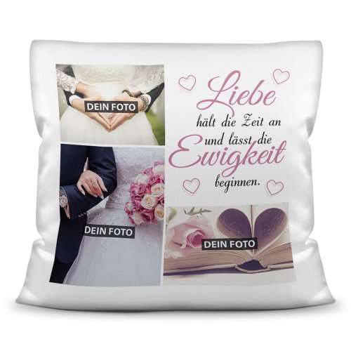 Bild von hochzeitskissen mit fotocollagjpg | Individuelle 🎁 persönliche 🎁 personalisierte Geschenke bedruckt ▪ bestickt ▪ graviert