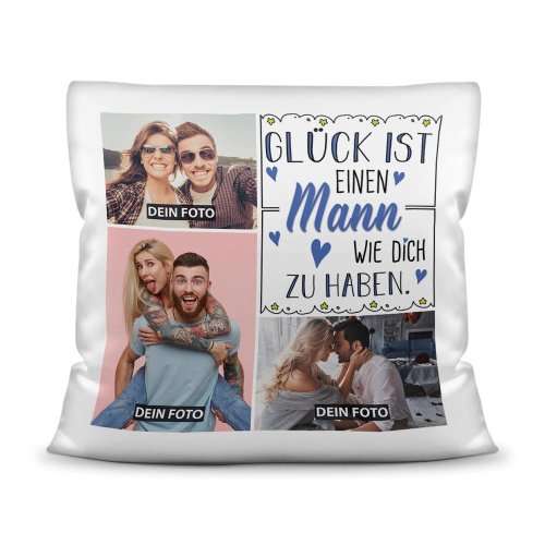 Bild von kissen mit fuellung glueck ijpg | Individuelle 🎁 persönliche 🎁 personalisierte Geschenke bedruckt ▪ bestickt ▪ graviert