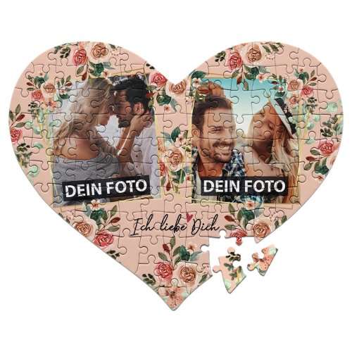 Bild von herz puzzle ich liebe dichjpg | Individuelle 🎁 persönliche 🎁 personalisierte Geschenke bedruckt ▪ bestickt ▪ graviert