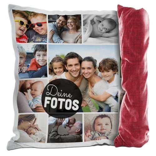 Bild von kissen mit fotocollage fuer jpg | Individuelle 🎁 persönliche 🎁 personalisierte Geschenke bedruckt ▪ bestickt ▪ graviert