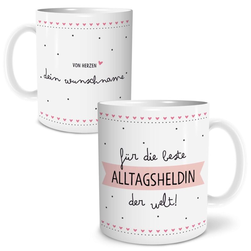 Bild von beste alltagsheldinjpg | Individuelle 🎁 persönliche 🎁 personalisierte Geschenke bedruckt ▪ bestickt ▪ graviert