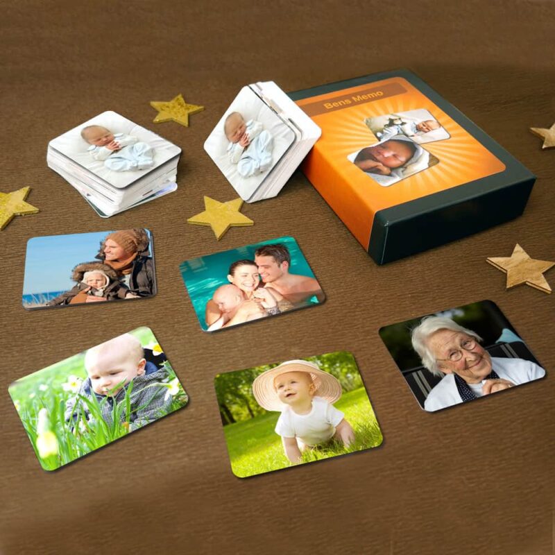 Bild von   foto memospiel  kartenjpg | Individuelle 🎁 persönliche 🎁 personalisierte Geschenke bedruckt ▪ bestickt ▪ graviert