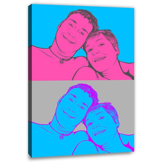 Bild von pop art warhol pure wujpg | Individuelle 🎁 persönliche 🎁 personalisierte Geschenke bedruckt ▪ bestickt ▪ graviert