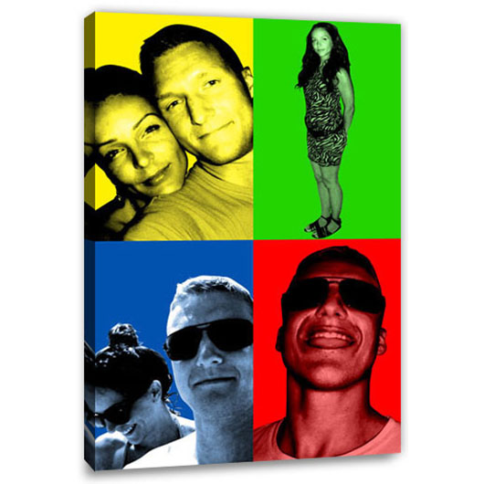 Bild von pop art warhol plus wljpg | Individuelle 🎁 persönliche 🎁 personalisierte Geschenke bedruckt ▪ bestickt ▪ graviert