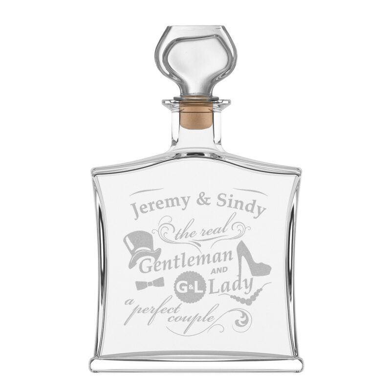 Bild von edle whiskyflasche inkl gravujpg | Individuelle 🎁 persönliche 🎁 personalisierte Geschenke bedruckt ▪ bestickt ▪ graviert