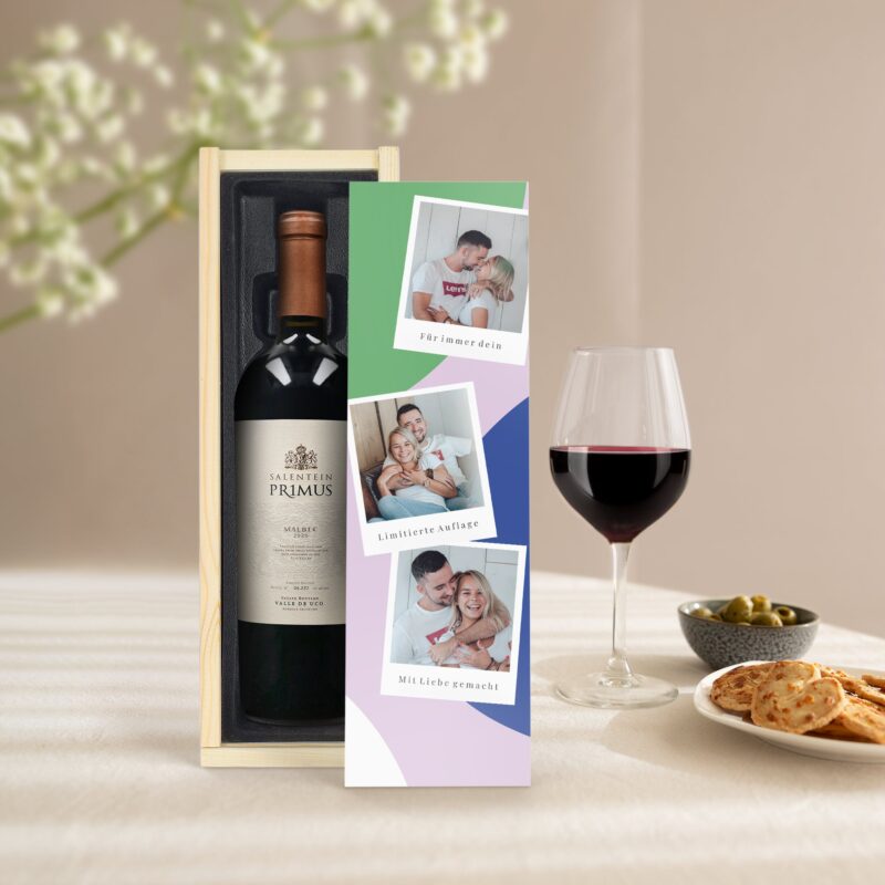 Bild von wein in holzkiste salenteinjpg | Individuelle 🎁 persönliche 🎁 personalisierte Geschenke bedruckt ▪ bestickt ▪ graviert