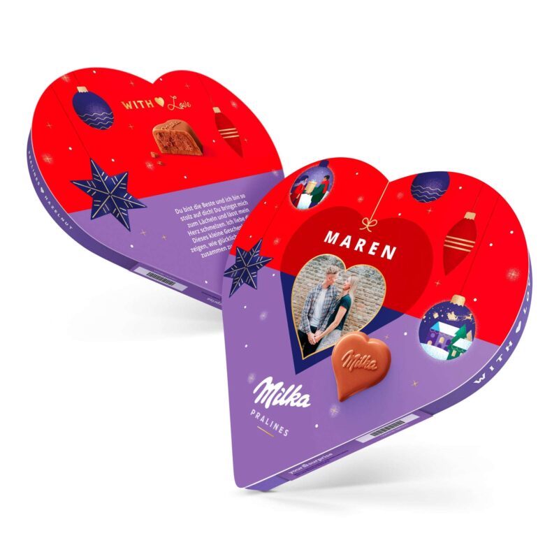 Bild von milka herz personalisieren wjpg | Individuelle 🎁 persönliche 🎁 personalisierte Geschenke bedruckt ▪ bestickt ▪ graviert