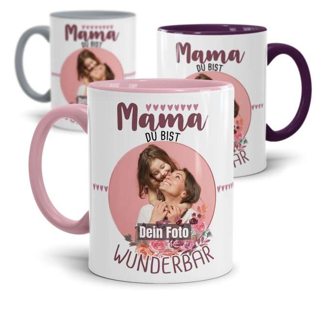 Bild von tasse fuer mama du bist wundjpg | Individuelle 🎁 persönliche 🎁 personalisierte Geschenke bedruckt ▪ bestickt ▪ graviert