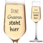 Bild von sektglas mit gravur mit wunschjpg | Individuelle 🎁 persönliche 🎁 personalisierte Geschenke bedruckt ▪ bestickt ▪ graviert