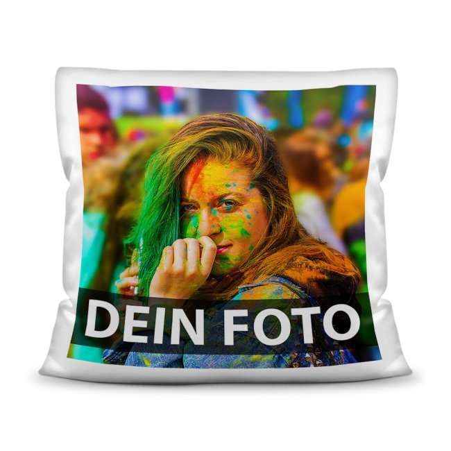 Bild von fotokissen weiss selbst gestaljpg | Individuelle 🎁 persönliche 🎁 personalisierte Geschenke bedruckt ▪ bestickt ▪ graviert