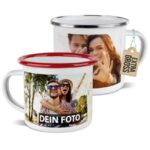 Bild von   emaille tasse mit foto selbstjpg | Individuelle 🎁 persönliche 🎁 personalisierte Geschenke bedruckt ▪ bestickt ▪ graviert