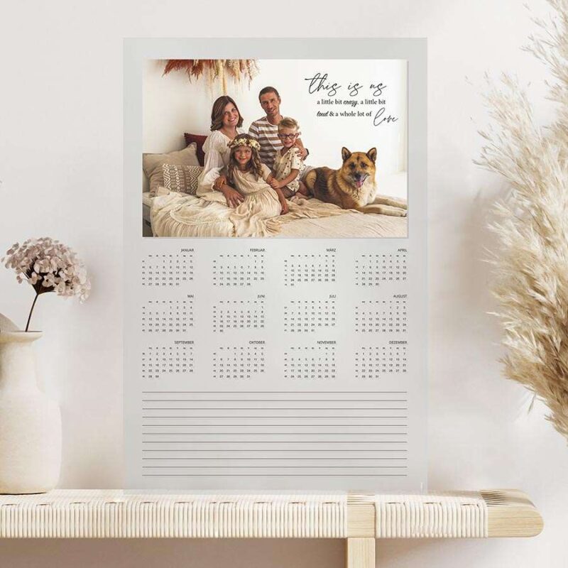 Bild von hipper jahreskalender mit fotojpg | Individuelle 🎁 persönliche 🎁 personalisierte Geschenke bedruckt ▪ bestickt ▪ graviert